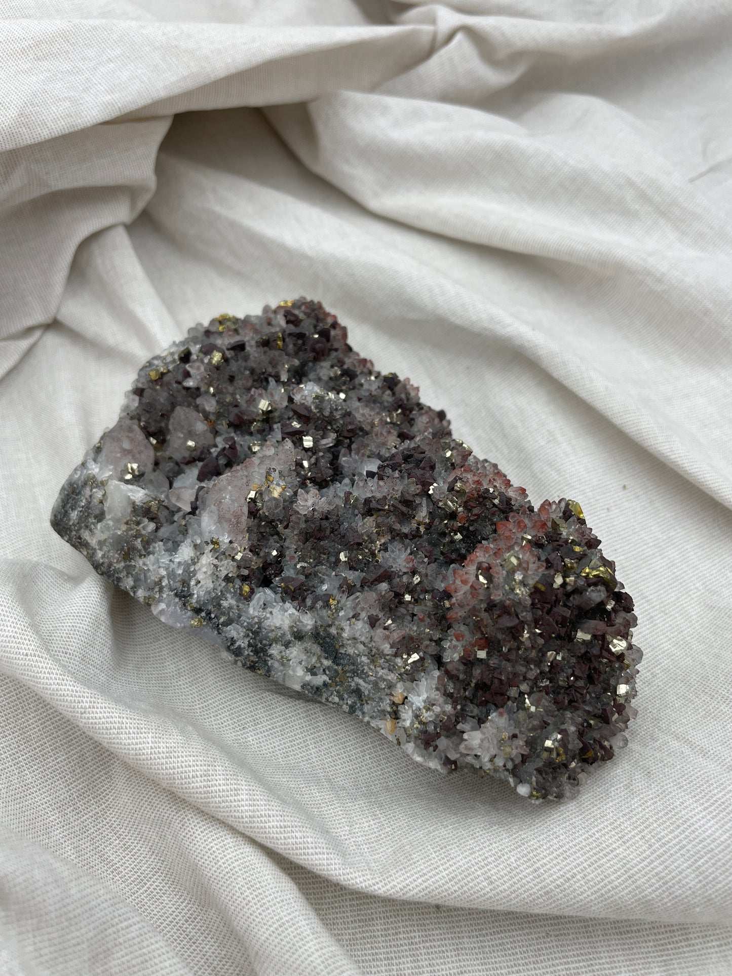 Pyrit x Bergkristall Stufe